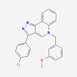 3-(4-chlorophenyl)-5-[(3-methoxyphenyl)methyl]-5H-pyrazolo[4,3-c]quinoline