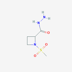 1-Methanesulfonylazetidine-2-carbohydrazide