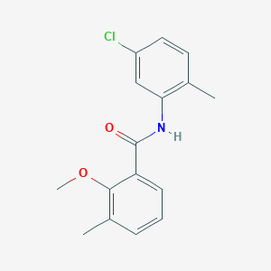 molecular formula C16H16ClNO2 B236555 N-(5-chloro-2-methylphenyl)-2-methoxy-3-methylbenzamide 