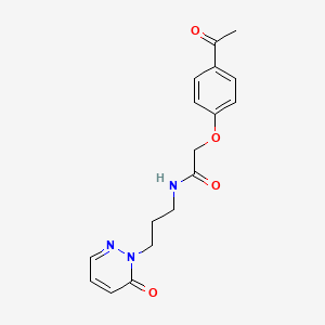 2-(4-acetylphenoxy)-N-(3-(6-oxopyridazin-1(6H)-yl)propyl)acetamide