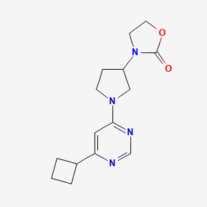 3-[1-(6-Cyclobutylpyrimidin-4-yl)pyrrolidin-3-yl]-1,3-oxazolidin-2-one