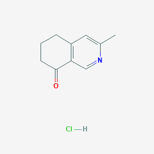 molecular formula C10H12ClNO B2365568 3-Methyl-5,6,7,8-tetrahydroisoquinolin-8-one hydrochloride CAS No. 2060035-46-1