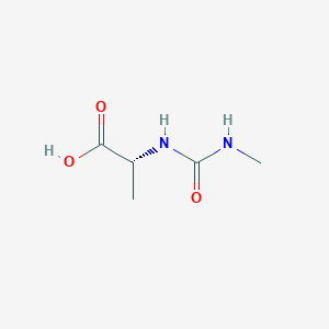 molecular formula C5H10N2O3 B2365569 (甲基氨基羰基)-D-丙氨酸 CAS No. 1309036-68-7