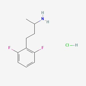 molecular formula C10H14ClF2N B2365572 4-(2,6-Difluorophenyl)butan-2-amine hydrochloride CAS No. 2031268-79-6