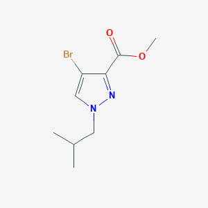 B2365587 methyl 4-bromo-1-isobutyl-1H-pyrazole-3-carboxylate CAS No. 1856095-78-7