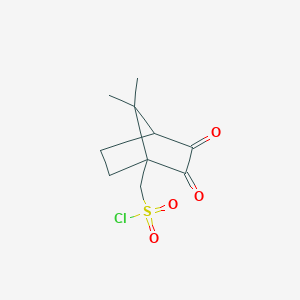molecular formula C10H13ClO4S B023656 樟脑醌-10-磺酰氯 CAS No. 82594-19-2