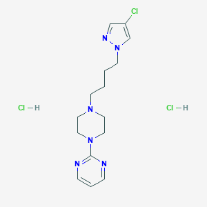 molecular formula C15H23Cl3N6 B236560 Lesopitron dihydrochloride CAS No. 132449-89-9