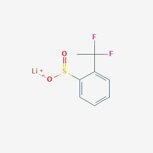 molecular formula C8H7F2LiO2S B2365634 Lithium(1+) ion 2-(1,1-difluoroethyl)benzene-1-sulfinate CAS No. 2228674-05-1