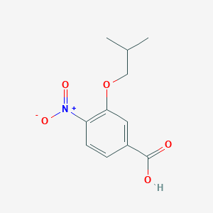 molecular formula C11H13NO5 B2365674 3-Isobutoxy-4-nitrobenzoic acid CAS No. 859034-50-7
