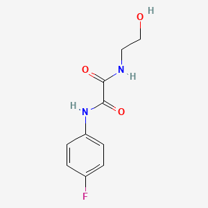 molecular formula C10H11FN2O3 B2365719 N'-(4-fluorophenyl)-N-(2-hydroxyethyl)oxamide CAS No. 357268-60-1