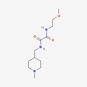 molecular formula C12H23N3O3 B2365728 N1-(2-甲氧基乙基)-N2-((1-甲基哌啶-4-基)甲基)草酰胺 CAS No. 953171-45-4
