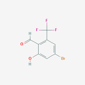 4-Bromo-2-hydroxy-6-(trifluoromethyl)benzaldehyde