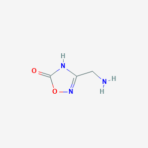 molecular formula C3H5N3O2 B2365757 3-(Aminomethyl)-1,2,4-oxadiazol-5-ol CAS No. 1339379-88-2