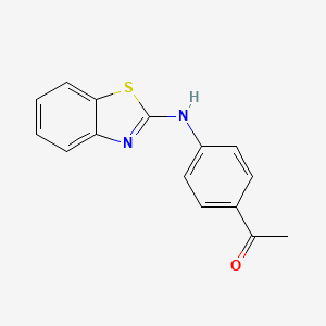 B2365789 1-{4-[(1,3-Benzothiazol-2-yl)amino]phenyl}ethan-1-one CAS No. 74661-40-8