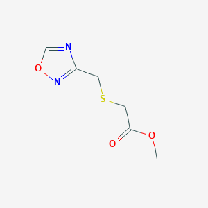 molecular formula C6H8N2O3S B2365792 2-[(1,2,4-恶二唑-3-基甲基)硫代]乙酸甲酯 CAS No. 253178-94-8