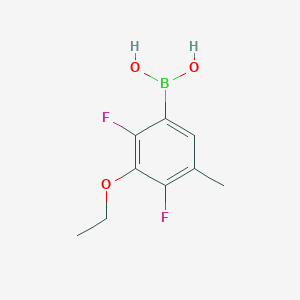 molecular formula C9H11BF2O3 B2365796 3-乙氧基-2,4-二氟-5-甲基苯硼酸 CAS No. 2096336-30-8