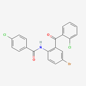 molecular formula C20H12BrCl2NO2 B2365797 N-[4-溴-2-(2-氯苯甲酰)苯基]-4-氯苯甲酰胺 CAS No. 329787-19-1