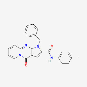 molecular formula C25H20N4O2 B2365798 1-苄基-4-氧代-N-(对甲苯基)-1,4-二氢吡啶并[1,2-a]吡咯并[2,3-d]嘧啶-2-甲酰胺 CAS No. 900284-61-9
