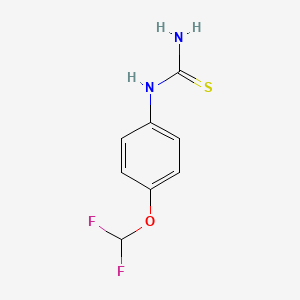 molecular formula C8H8F2N2OS B2365820 4-Difluoromethoxyphenylthiourea CAS No. 380441-42-9