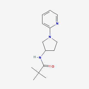 molecular formula C14H21N3O B2365824 N-(1-(pyridin-2-yl)pyrrolidin-3-yl)pivalamide CAS No. 1788783-33-4