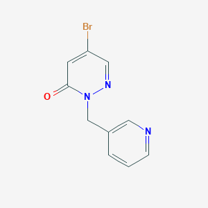 molecular formula C10H8BrN3O B2365832 5-溴-2-(吡啶-3-基甲基)嘧啶-3(2H)-酮 CAS No. 2090174-33-5