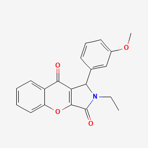 2-Ethyl-1-(3-methoxyphenyl)-1,2-dihydrochromeno[2,3-c]pyrrole-3,9-dione
