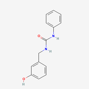 molecular formula C14H14N2O2 B2365879 3-[(3-Hydroxyphenyl)methyl]-1-phenylurea CAS No. 553611-03-3