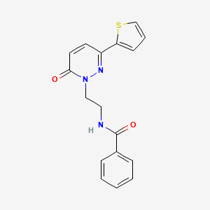 N-(2-(6-oxo-3-(thiophen-2-yl)pyridazin-1(6H)-yl)ethyl)benzamide