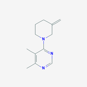 molecular formula C12H17N3 B2365910 4,5-二甲基-6-(3-亚甲基哌啶-1-基)嘧啶 CAS No. 2097897-67-9