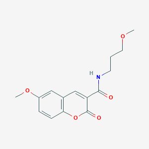 6-methoxy-N-(3-methoxypropyl)-2-oxochromene-3-carboxamide