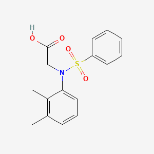 molecular formula C16H17NO4S B2365952 N-(2,3-dimethylphenyl)-N-(phenylsulfonyl)glycine CAS No. 431940-13-5