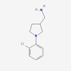 [1-(2-chlorophenyl)pyrrolidin-3-yl]methanamine