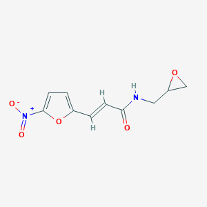 molecular formula C10H10N2O5 B236603 N-(2,3-Epoxypropyl)-3-(5-nitrofuran-2-yl)-propenamide CAS No. 129423-20-7