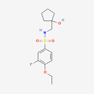 4-ethoxy-3-fluoro-N-((1-hydroxycyclopentyl)methyl)benzenesulfonamide