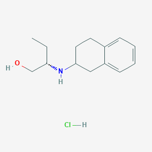 molecular formula C14H22ClNO B2366050 (2S)-2-[(1,2,3,4-tetrahydronaphthalen-2-yl)amino]butan-1-ol hydrochloride CAS No. 1807901-53-6