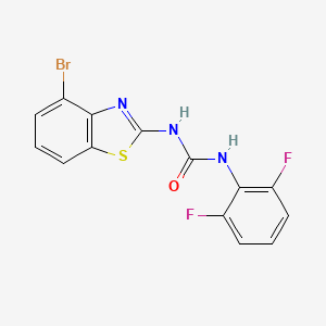 molecular formula C14H8BrF2N3OS B2366102 1-(4-Bromobenzo[d]thiazol-2-yl)-3-(2,6-difluorophenyl)urea CAS No. 1219904-02-5