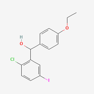 (2-Chloro-5-iodophenyl)(4-ethoxyphenyl)methanol
