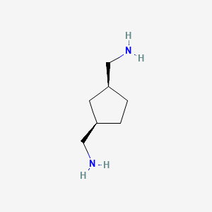 molecular formula C7H16N2 B2366118 [(1R,3S)-3-(氨基甲基)环戊基]甲胺 CAS No. 1354427-12-5