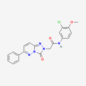 molecular formula C20H16ClN5O3 B2366180 N-(3-chloro-4-methoxyphenyl)-2-(3-oxo-6-phenyl-[1,2,4]triazolo[4,3-b]pyridazin-2-yl)acetamide CAS No. 1251602-29-5