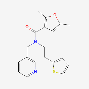 2,5-dimethyl-N-(pyridin-3-ylmethyl)-N-(2-(thiophen-2-yl)ethyl)furan-3-carboxamide