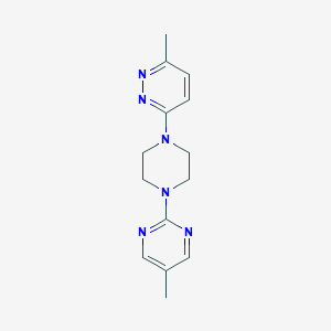 3-Methyl-6-[4-(5-methylpyrimidin-2-yl)piperazin-1-yl]pyridazine