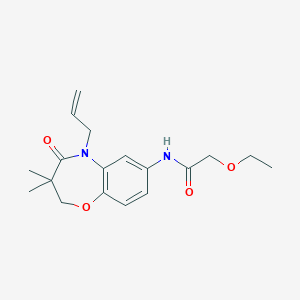 N-(5-allyl-3,3-dimethyl-4-oxo-2,3,4,5-tetrahydrobenzo[b][1,4]oxazepin-7-yl)-2-ethoxyacetamide