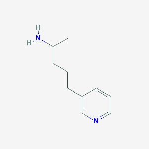 molecular formula C10H16N2 B2366229 5-(Pyridin-3-yl)pentan-2-amine CAS No. 111848-81-8