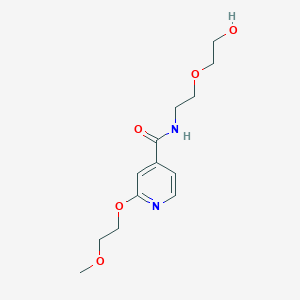 molecular formula C13H20N2O5 B2366238 N-(2-(2-羟乙氧基)乙基)-2-(2-甲氧基乙氧基)异烟酰胺 CAS No. 2034273-89-5