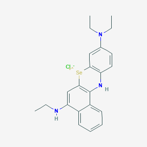 molecular formula C22H25ClN3Se B236624 5-Ethylamino-9-diethylaminobenzo(a)phenoselenazinium CAS No. 136825-97-3
