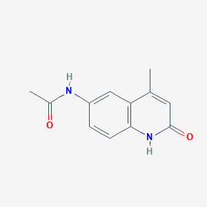 molecular formula C12H12N2O2 B2366252 N-(2-hydroxy-4-methylquinolin-6-yl)acetamide CAS No. 340141-96-0