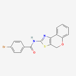 molecular formula C17H11BrN2O2S B2366279 4-bromo-N-(4H-chromeno[4,3-d]thiazol-2-yl)benzamide CAS No. 681157-26-6