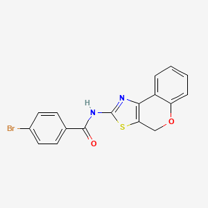 molecular formula C17H11BrN2O2S B2366279 4-ブロモ-N-(4H-クロメノ[4,3-d]チアゾール-2-イル)ベンザミド CAS No. 681157-26-6