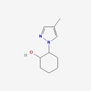 molecular formula C10H16N2O B2366290 1-(4-metil-1H-pirazol-1-il)ciclohexan-1-ol CAS No. 1178190-34-5