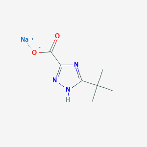 molecular formula C7H10N3NaO2 B2366307 Sodium 5-(tert-butyl)-4H-1,2,4-triazole-3-carboxylate CAS No. 2138528-35-3